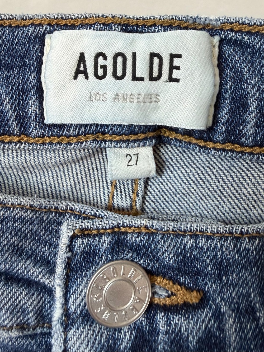 AGOLDE Kye Mid Rise Straight Crop Jeans in Control Size 27 - Picture 14 of 15